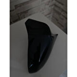 PEUGEOT 207 YARASA AYNA KAPAĞI FİBER SİYAH BOYALI