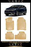 Honda Cr-v 2021 Model Bej Araca Özel 3d Havuzlu Paspas