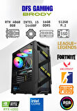 DFS Gaming BRODY INTEL i5 14400F-H610M DDR5-RTX 4060-16GB DDR5 RAM-512GB NVME M.2 SSD-OYUNCU BİLGİSAYARI