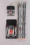 LİSANSLI BEŞİKTAŞ Lisanslı 5'li Kurşun Kalem, Silgi Ve Kalemtraş Seti 