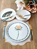 Rossev Pure Bone Modern Grace 24 Parça 6 Kişilik Yemek Takımı