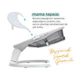 Huggy Rockie Yenidoğana Uygun Hareket Sensörlü Kumandalı Bluetooth Müzikli Mama Tepsili Ana Kucağı