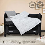 Huggy %100 Pamuk 130x80 Park Yatak Beşik Bebek Nevresim Takımı