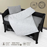 Huggy %100 Pamuk 130x80 Park Yatak Beşik Bebek Nevresim Takımı