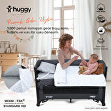 Huggy %100 Pamuk 130X80 Park Yatak Beşik Bebek Nevresim Takımı