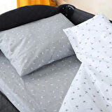 Huggy %100 Pamuk 130X80 Park Yatak Beşik Bebek Nevresim Takımı