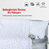 Huggy Moon 70X100 %100 Pamuk Bebek Nevresim Takımı