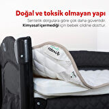 Huggy %100 Yeni Zelenda Kuzu Yünü %100 Pamuk Kumaş 70X110 Bebek Yatak Pedi
