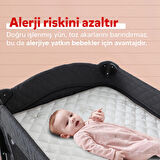 Huggy %100 Yeni Zelenda Kuzu Yünü %100 Pamuk Kumaş 70X110 Bebek Yatak Pedi