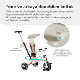 Huggy 6in1 FunTrike 3 Tekerlekli Bebek Bisikleti |Ebeveyn Kontrollü, Katlanabilir ve Denge Modlu