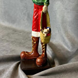 Uretti - Funda 1603 - El Yapımı Sevimli Geyik Adam Yılbaşı Biblosu - 10 x 33 cm