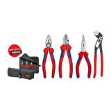Knipex 001956 Set (Pense+Kargaburun+Yan Keski+Fort Pense)