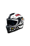 Sx.100r Hungry Mıles Kapalı Kask Beyaz