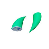 Motospartan Kask Boynuzu Yeşil 7.5cm