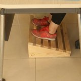 Masa Altı Ayaklık Ayak Koyma Standı Ayak Desteği Ahşap Ayak Yükseltici