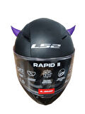 Motospartan Kask Boynuzu Mor 4cm