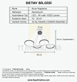 TT025-KR TT Aydınlatma Yılan Modeli Krom Kaplama 3 Renk Modüllü Led Avize