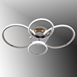 TT035-4-KR TT Aydınlatma Drone Modeli Krom Kaplama 4 lü ( Beyaz Işık ) Led Avize