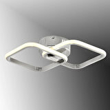 TT405-2-KR TT Aydınlatma Krom Kaplama 2 li Kare ( Gün Işığı ) Led Avize