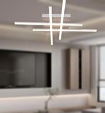 TT036-BY TT Aydınlatma Hashtag Modeli Mat Beyaz ( Sarı Işık ) Led Avize