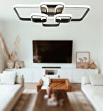 TT500-6-SY TT Aydınlatma ( Beyaz Işık ) Mat Siyah Plofonyer 6 lı Led Avize