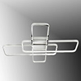 TT040-KR TT Aydınlatma Krom Kaplama Plofonyer ( 3 Renk Işık Modüllü ) Led Avize