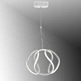 TT306-25-BY TT Aydınlatma Orta Kavis Mat Beyaz ( Gün Işığı ) Ledli Avize