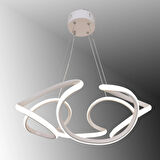TT307-40-BY TT Aydınlatma Helezon Modeli ( Sarı Işık ) Mat Beyaz Led Avize
