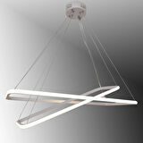 TT400-2 BY TT Aydınlatma Dikdörtgen ( Gün Işığı ) 2 li Mat Beyaz Led Avize