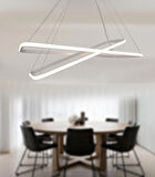 TT400-2 BY TT Aydınlatma Dikdörtgen ( Gün Işığı ) 2 li Mat Beyaz Led Avize
