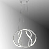 TT306-35-BY TT Aydınlatma ( 3 Renk Modüllü ) Kavis Modeli Mat Beyaz Led Avize