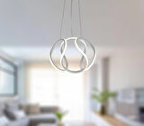 TT306-35-BY TT Aydınlatma ( 3 Renk Modüllü ) Kavis Modeli Mat Beyaz Led Avize