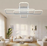 TT324-BY TT Aydınlatma ( Sarı Işık ) 57 x 17 Profil Mat Beyaz 3 lü Plofonyer Led Avize