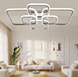 TT500-6-KR TT Aydınlatma Krom Kaplama ( 3 Renk Işık Modüllü ) Plofonyer 6 lı Led Avize