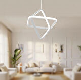 TT316-BY TT Aydınlatma 2Kare Modeli ( GÜN IŞIĞI ) Mat Beyaz Led Avize