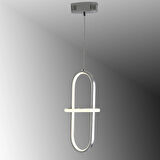 TT006-1-KR-SRR TT Aydınlatma SARI IŞIK LED Minyon Modeli Tekli Krom Kaplama Led Avize