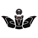 Gp Kompozit Tank Pad Seti Karbon Honda Cb 750 Hornet 2023-2024
