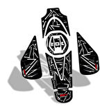 Gp Kompozit Tank Pad Set Gri Bajaj Pulsar Ns 200 2011-2024