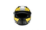 Zeus Zs-811a Al41 Kapalı Kask Sarı-beyaz X-LARGE