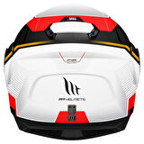 Mt Atom Quark Çene Açılır Kask Vizörlü Red X-SMALL