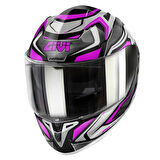 Gıvı 50.9 Kapalı Kask Mat Siyah Atomıc Lady Tıtanıum Gri Pembe X-SMALL