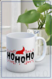 Yılbaşı Baskılı Kupa Bardak Seramik Mug - Ho Ho Ho