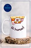 Baskılı Kupa Bardak Seramik Mug - Hi Human