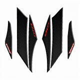 Gogo Yan Pad 003 Siyah-kırmızı Karbon Desenli Honda Dıo 110