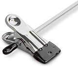 Metal Mandallı Etek Askısı Pantolon Askısı Krom Askı 40cm - 10 Adet