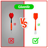 4 Oklu Mıknatıslı Dart Seti Çift Yönlü Manyetik Dart Askılı Dartboard