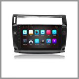 CITROEN C4 2005-2010 SİYAH 6 GB RAM 128 GB HAFIZA ANDROID MULTIMEDIA TEYP