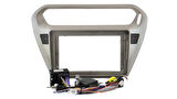 PEUGEOT 301 / Cıtroen C-Elysée 2012-2020  GRİ 9 INC ANDROID MULTİMEDYA ÇERÇEVESİ - SOKET-CANBUS
