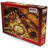 Nova Puzzle 2x2000 Parça Antika Saatler ve Yeni Hedefler Puzzle Seti