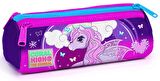 Coral High Mor Unicorn Baskılı Kız Çocuk İlkokul Çanta Seti - USB Çıkışlı